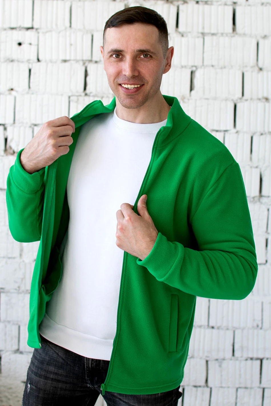 Купить зеленую толстовку Харисон унисекс