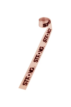 Купить ленту сатин ширина 2 см кремовая, печать черным с одной стороны