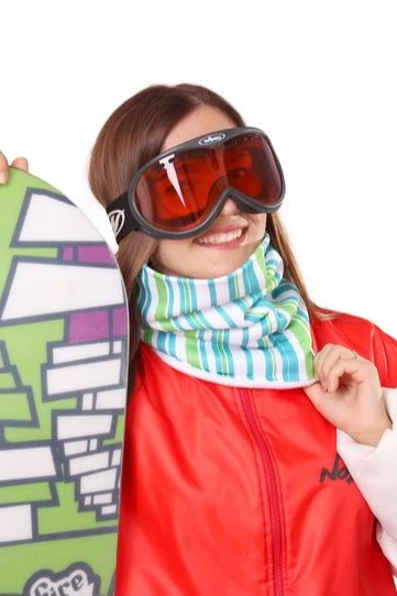 Бафф Арктик двухслойный на флисе взрослый, с полной запечаткой "Stripes"#2