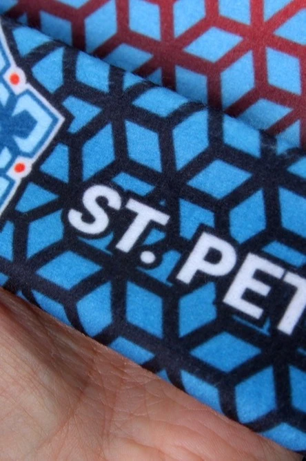 Шапка Лофт флисовая двухслойная взрослая, с полной запечаткой "St. Petrsburg"#5