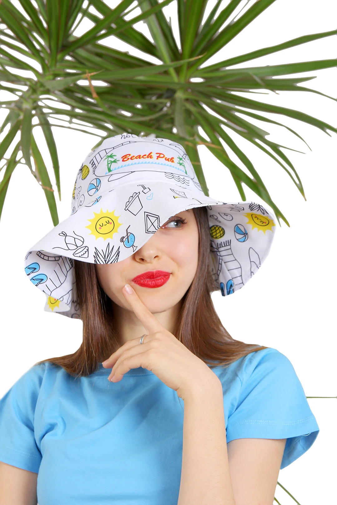 Панама Эквадор с широкими полями, с полной запечаткой "Beach Pub"#1