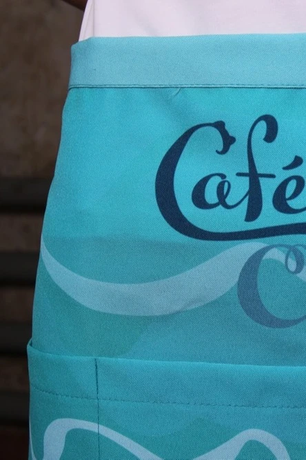 Передник Милан из габардина с полной запечаткой "Cafe creme"#2