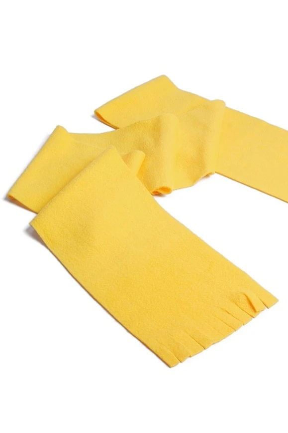 Шарф флисовый однослойный 15х130 см, однотонный#5