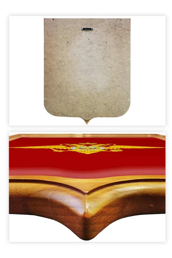 Купить Герб Министерство внутренних дел РФ размер 53х61 см печатный рамка светлое дерево