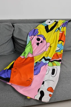 Плед Палитра флисовый 150х170 см, с принтом "Cartoon"#2