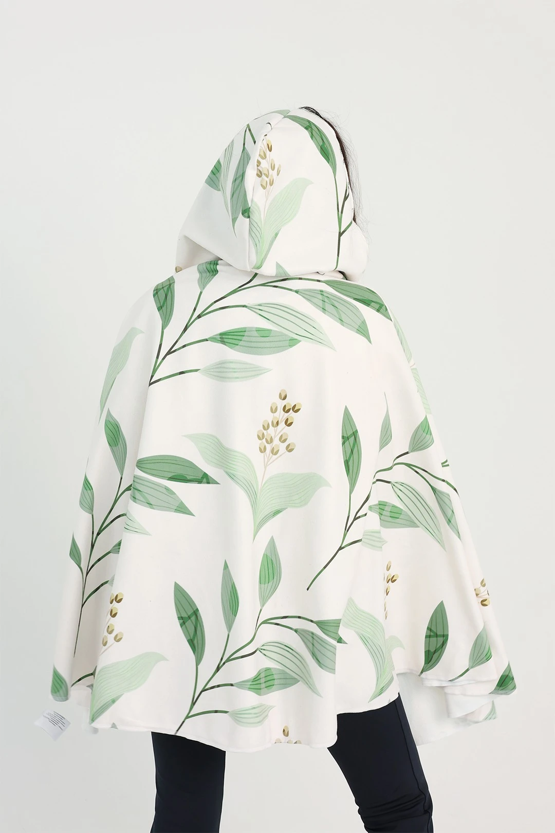 Плед-накидка Терраса с полной запечаткой "Green leaves"#2 Плед-накидка Терраса с полной запечаткой "Green leaves"#2