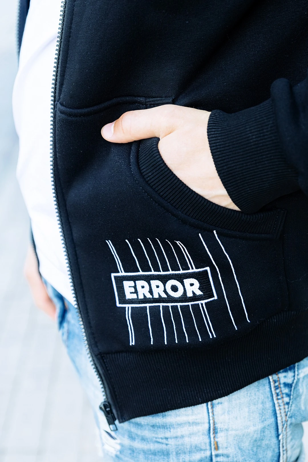 Толстовка Томас из футера унисекс, однотонная "404 Eror"#3