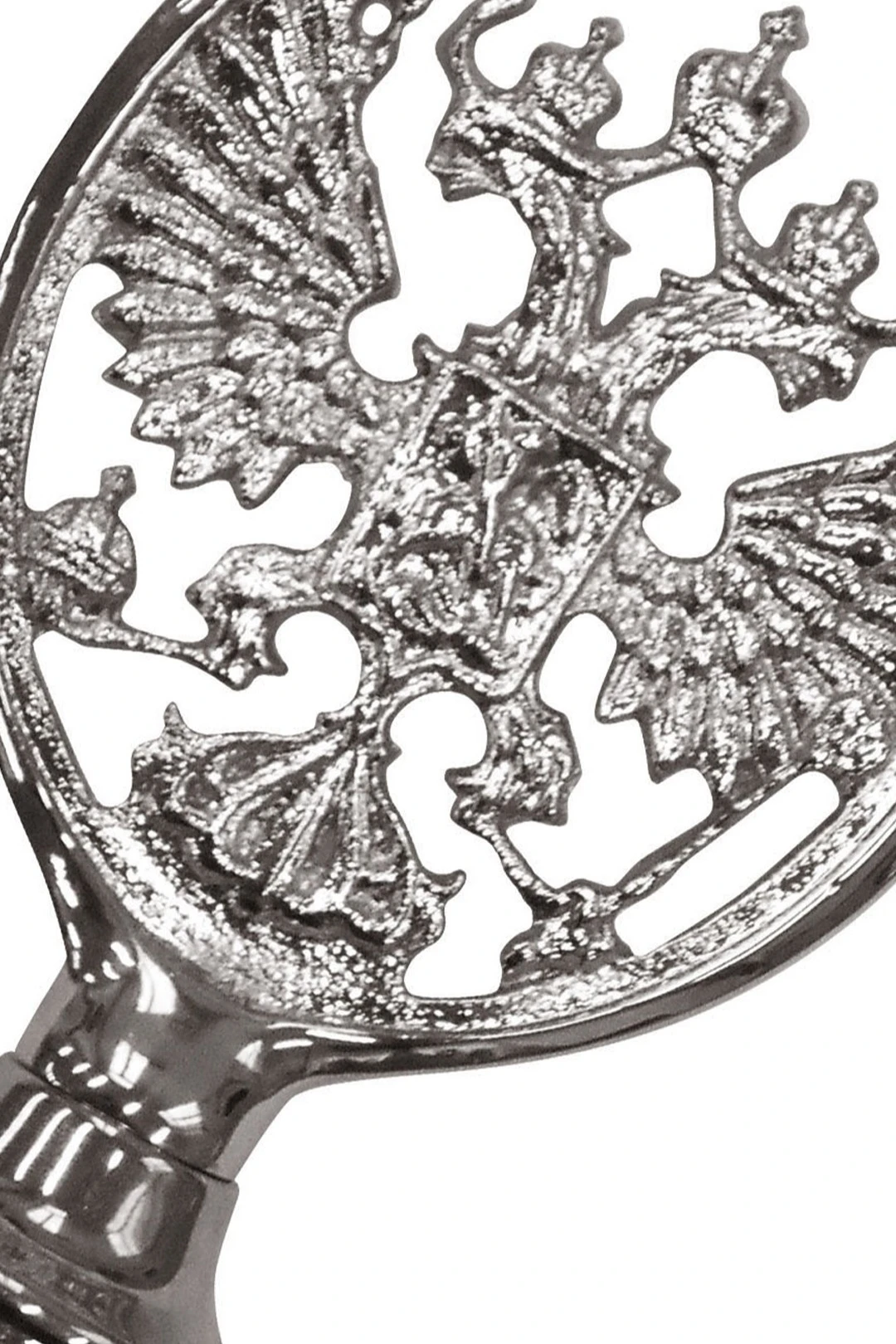 Навершие с гербом РФ металлическое хром. под серебро#2