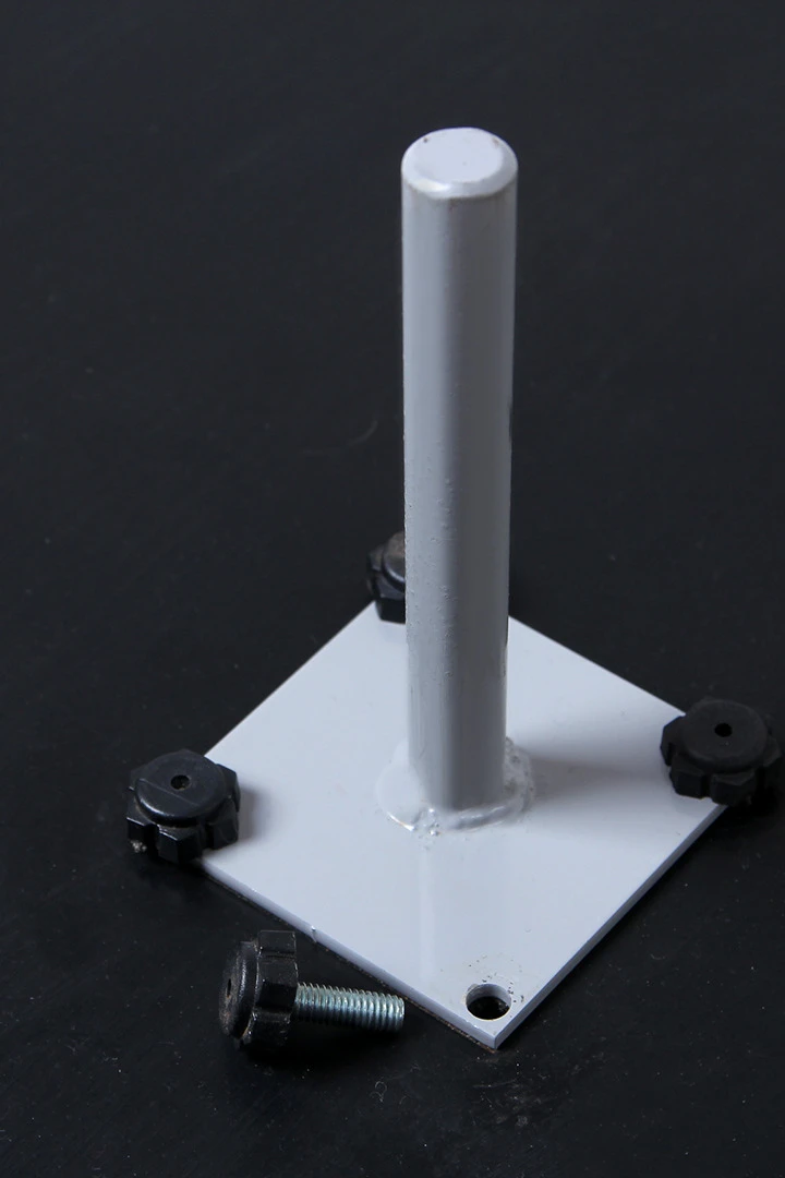 Основание Квадрат 52х52 см из резины разборный для трубы d 20 мм#4