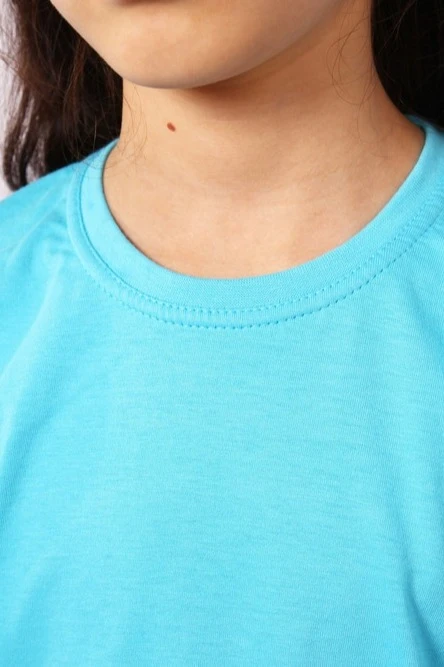 Футболка Премиум детская (Modern) однотонная небесная (хлопок)#2