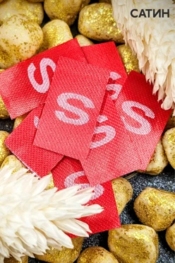 Бирка с термотрансферной печатью 1,5х3,5 см, печать с одной стороны#1