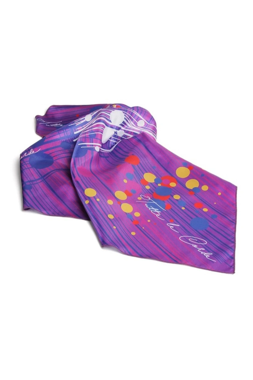 Платок Шанель 60х60 см, с полной запечаткой "French charm"#1