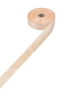 Лента сатин ширина 3 см, печать белым с одной стороны#1