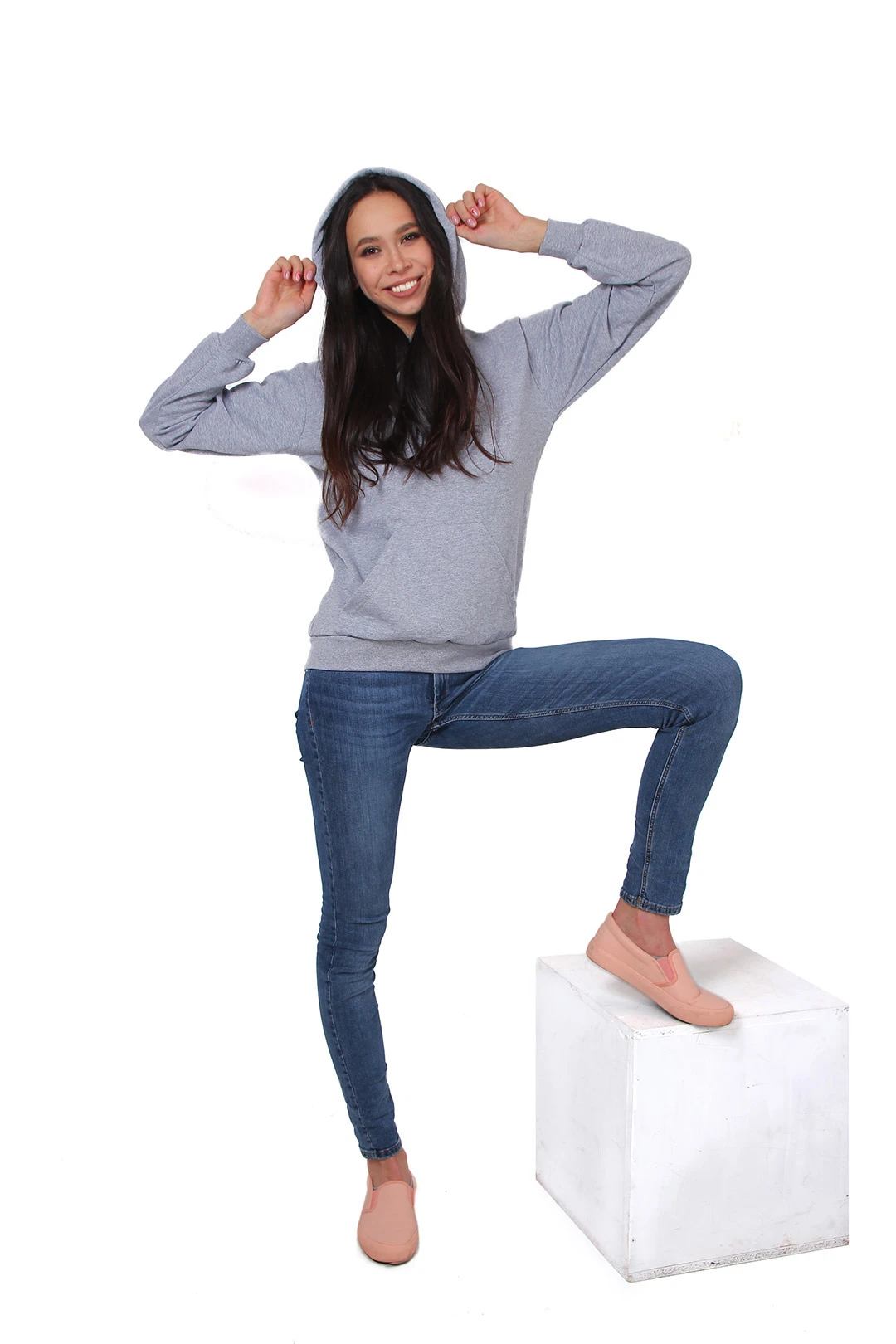 Толстовка Кенго из футера унисекс (Uvinal), однотонная меланж#2