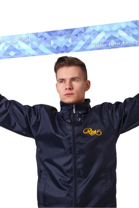 Шарф двухслойный легкий 15х100 см, с полной запечаткой "Polar Bears"#2 Шарф двухслойный легкий 15х100 см, с полной запечаткой "Polar Bears"#2