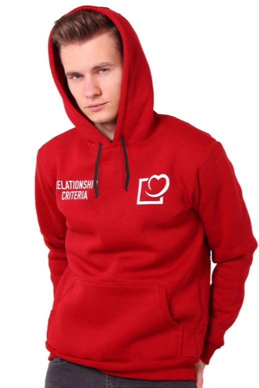 Худи Майк из футера унисекс, однотонная "Relationship criteria"#1