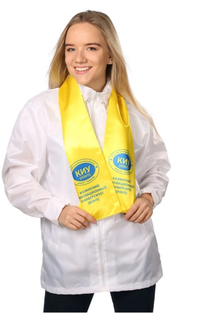 Шарф двухслойный легкий 15х100 см, с полной запечаткой#4