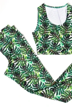 Купить комплект женский с принтом "Wild tropics"