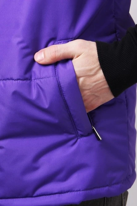 Жилет Портер на синтепоне со стежкой унисекс, с полной запечаткой "In a moment"#2