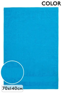 Купить полотенце махровое 70х140 cм (Color), однотонное голубое
