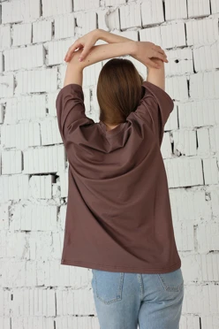 Футболка Мерфи оверсайз унисекс однотонная (хлопок)#2