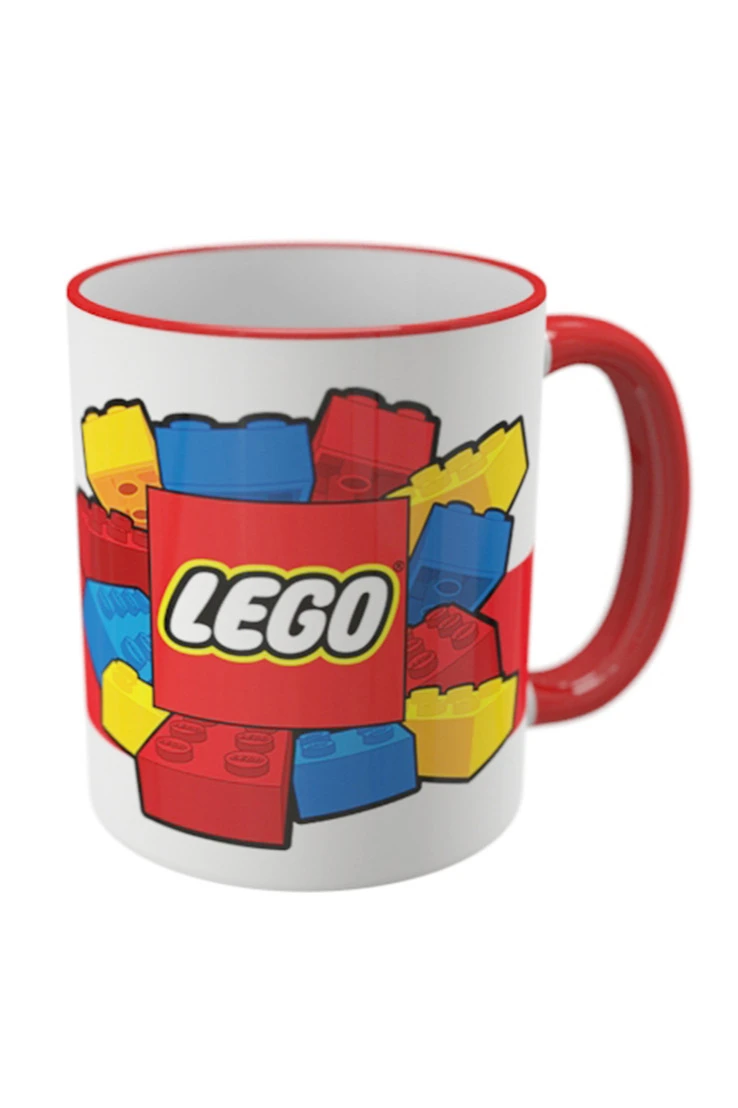 Купить кружку с цветной каймой и ручкой