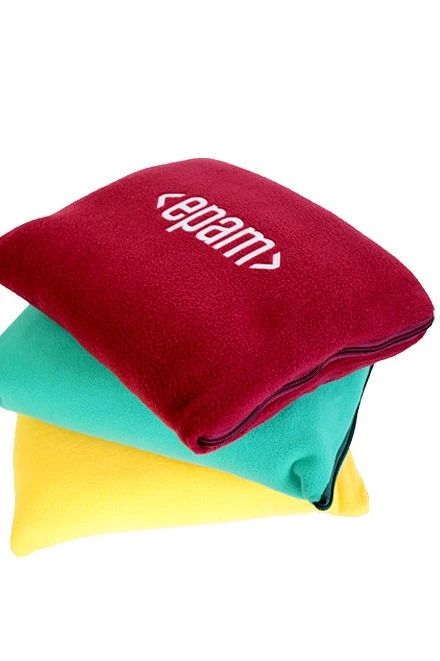 Плед Трансформер (плед-подушка) флисовый 155х170 см, однотонный#6