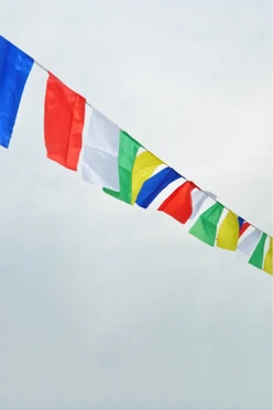 Флажная лента без символики, прямоугольник#1