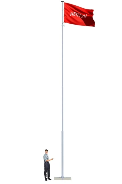 Аренда флагштока из алюминия с закрытым механизмом 11 м (покраска)#3