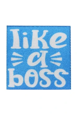 Купить наклейку-стикер Квадрат 4х4 см с печатью "I like a boss"