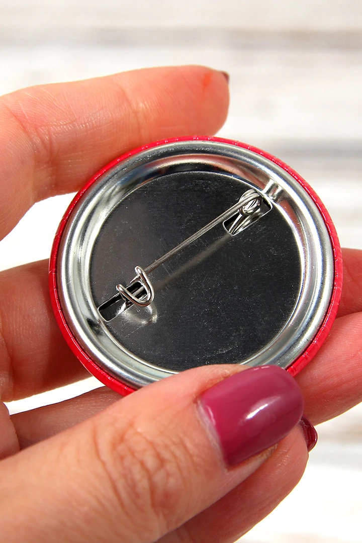 Значок закатный диаметр 44 мм, с печатью "Inari"#2