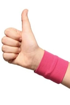 Купить напульсник трикотажный розовый детский 6х6 см