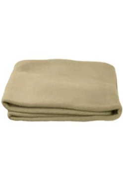 Купить темно-бежевый плед Классик флисовый 155х170 см