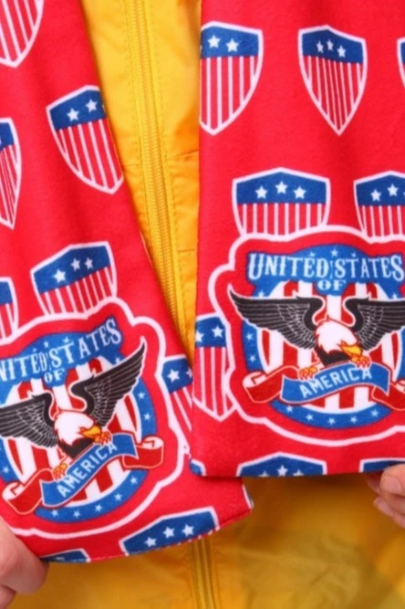 Шарф двухслойный утепленный 15х100 см, с полной запечаткой#7