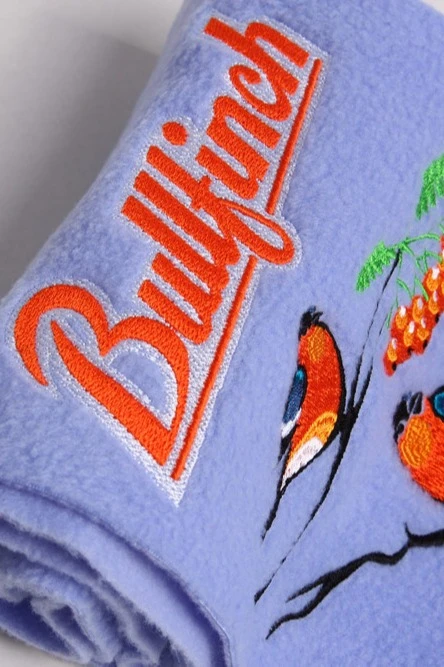 Шарф флисовый однослойный 15х120 см, однотонный "Bulltinch"#7