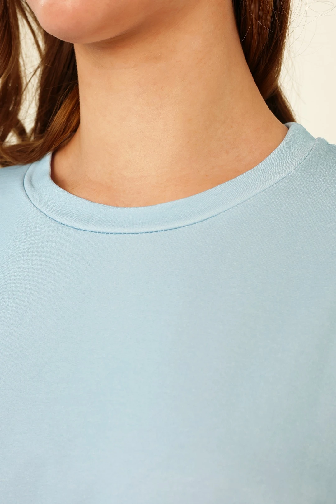 Футболка Мерфи оверсайз унисекс, однотонная голубая (хлопок)#4