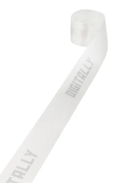 Лента сатин ширина 1,5 см, печать серебром с одной стороны#2