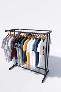 Напольная вешалка для одежды "Фасон", металлическая, 120×130×60 см#1