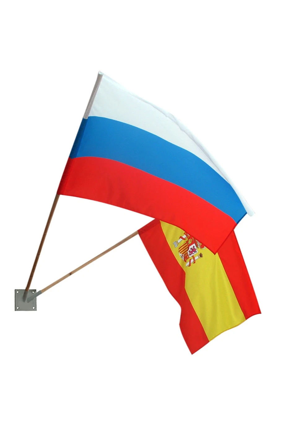 Купить кронштейн настенный на 2 штока с алюминиевыми древками 2,5 м