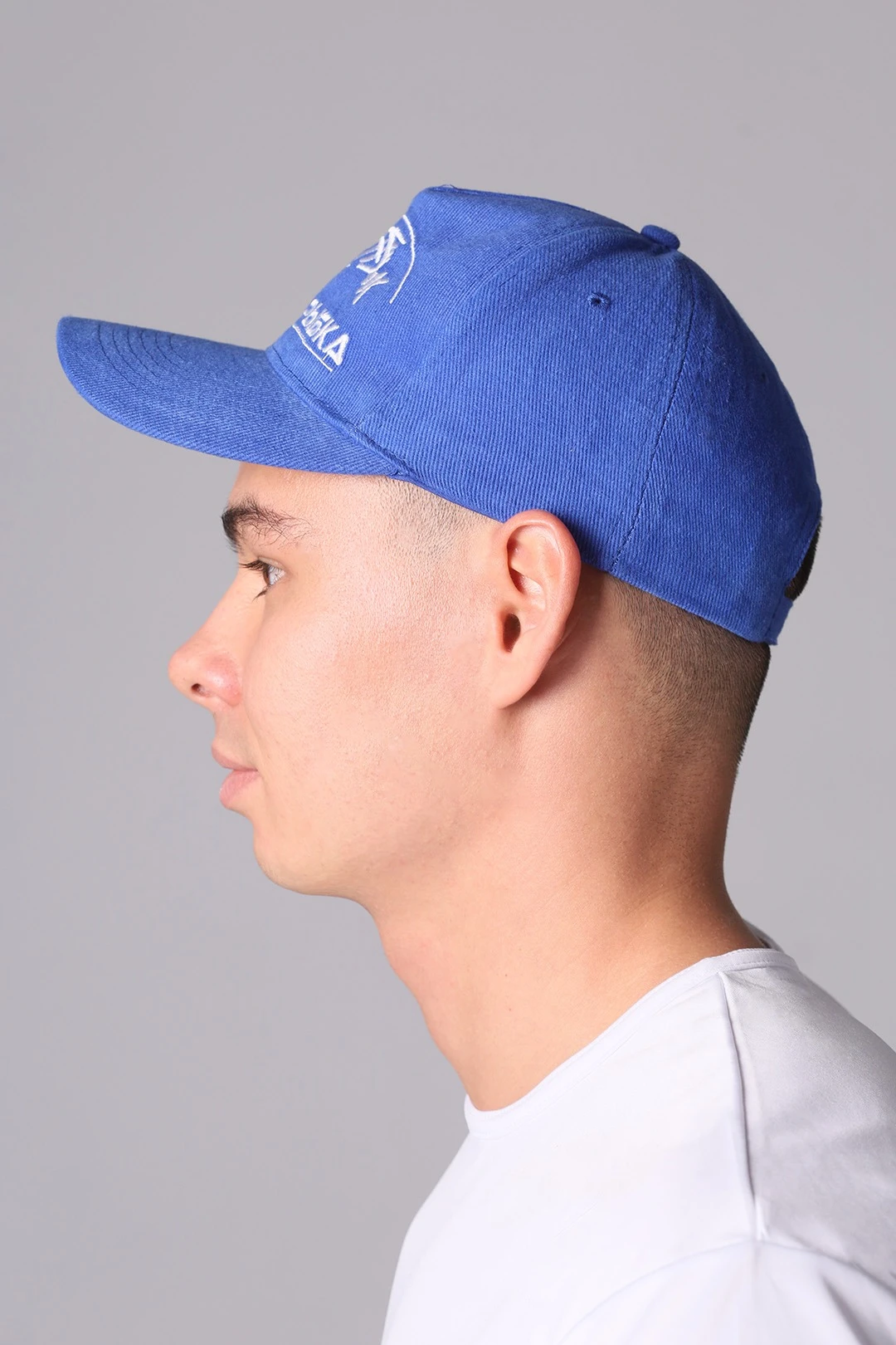 Бейсболка Спайк пятиклинка взрослая, однотонная (хлопок) "Catch a fish"#1