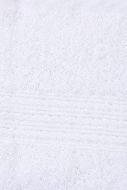 Полотенце махровое 50х90 см (Ituma), однотонное белое#4