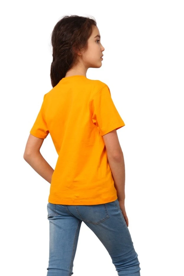 Футболка Премиум детская (Modern), однотонная жёлтая (хлопок)#1