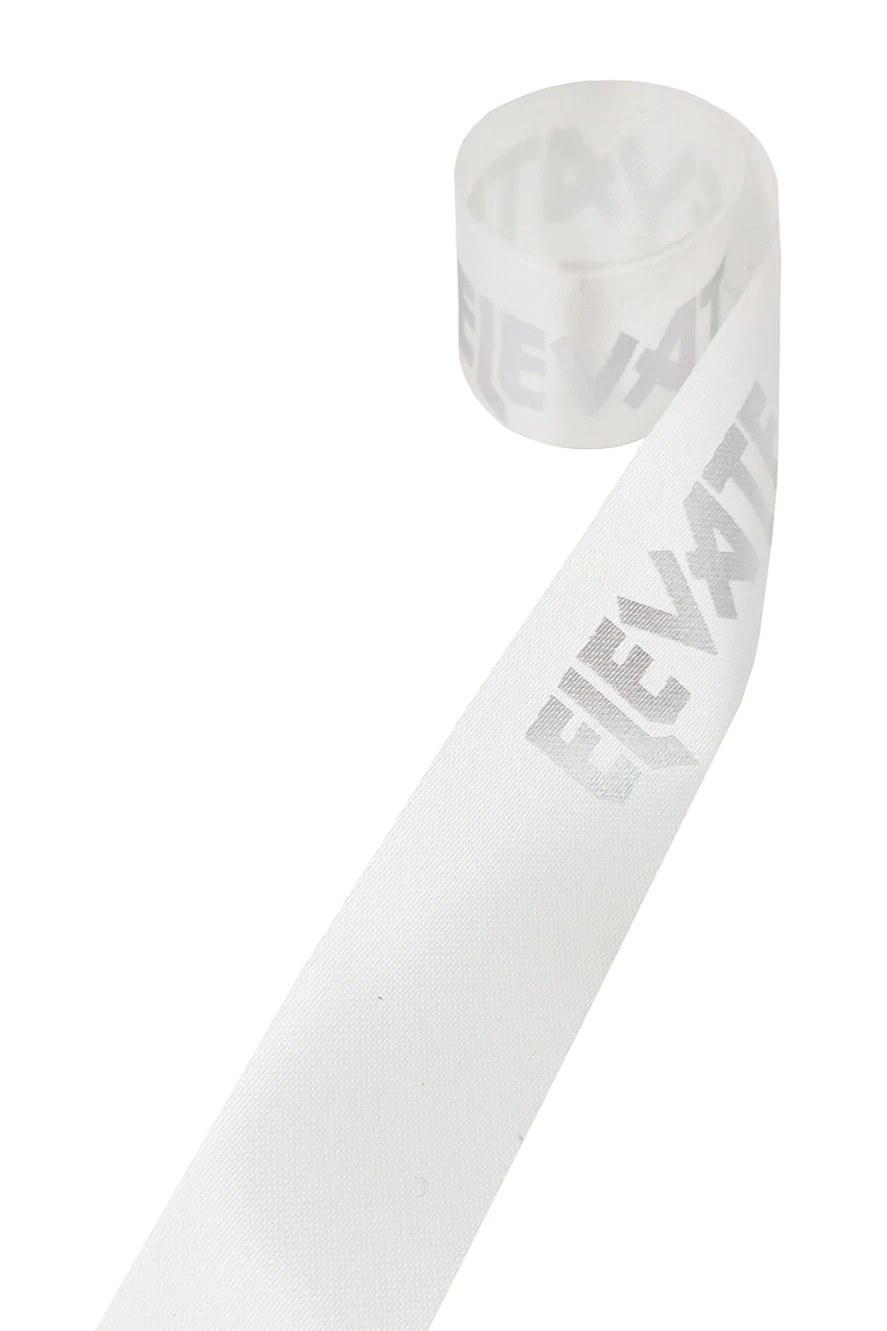 Лента сатин ширина 2 см, печать серебром с одной стороны#1