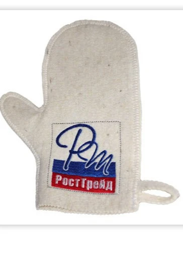 Купить рукавицу банную, однотонную "Рост Трейд"