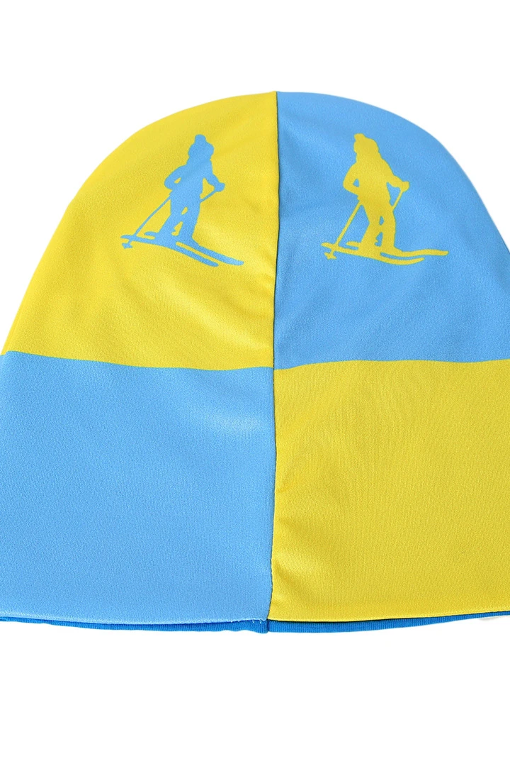 Шапка Сноу двухслойная взрослая, с полной запечаткой "SKI ACADEMY"#3 Шапка Сноу двухслойная взрослая, с полной запечаткой "SKI ACADEMY"#3