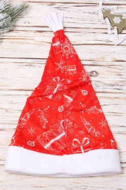 Колпак Новогодний с принтом "Gift"#2