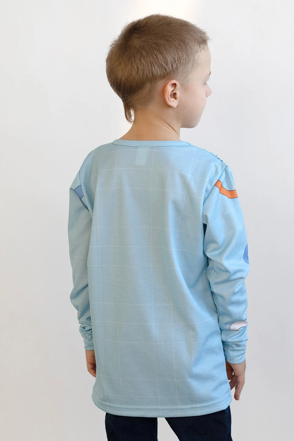 Лонгслив Гэлэкси Плюс детский из ложной сетки с полной запечаткой "Crackers"#2