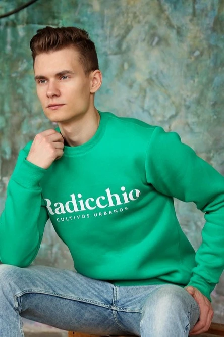 Свитшот Тревис из футера унисекс, однотонная "Radicchio"#5 Свитшот Тревис из футера унисекс, однотонная "Radicchio"#5