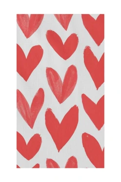 Купить полотенце вафельное 40х70 cм (Print) с принтом "Hearts" Купить полотенце вафельное 40х70 cм (Print) с принтом "Hearts"