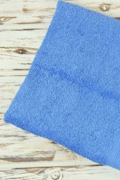 Купить полотенце махровое 50х90 см голубое